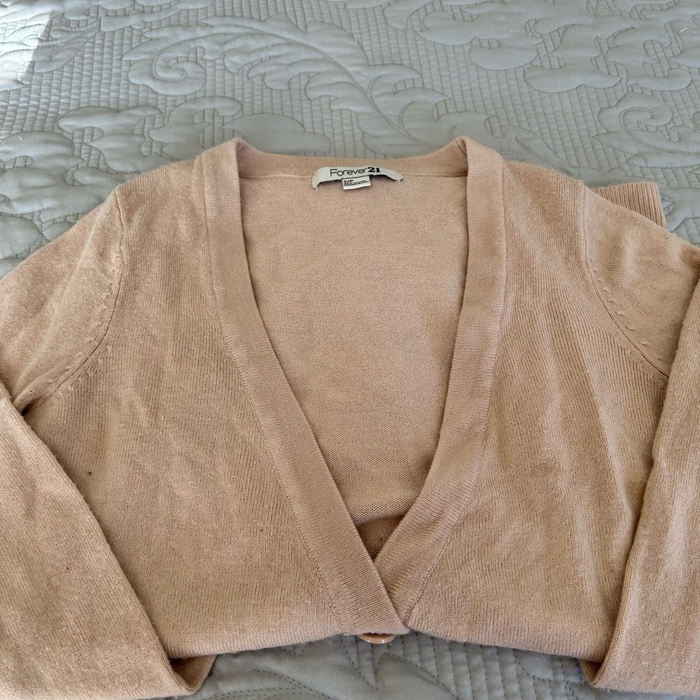 Forever 21 Women's Tan Cardigan